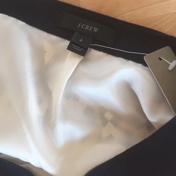 NWT J. Crew Silk Diamond Print Pleated Skirt Crepe De Chine Pink Blue sz 2 - Picture 7 of 9